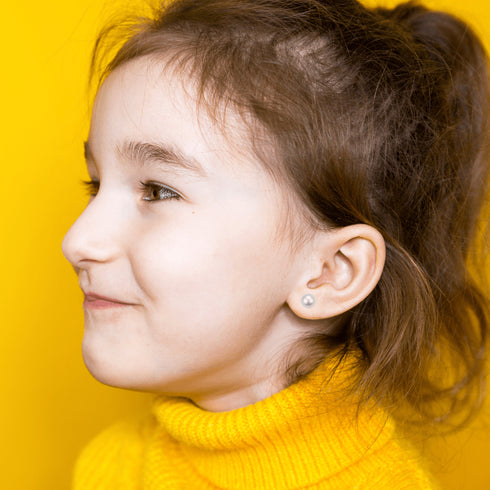 4-5mm Seawater Akoya Pearl & Silver Stud Earrings - House Of Pearls